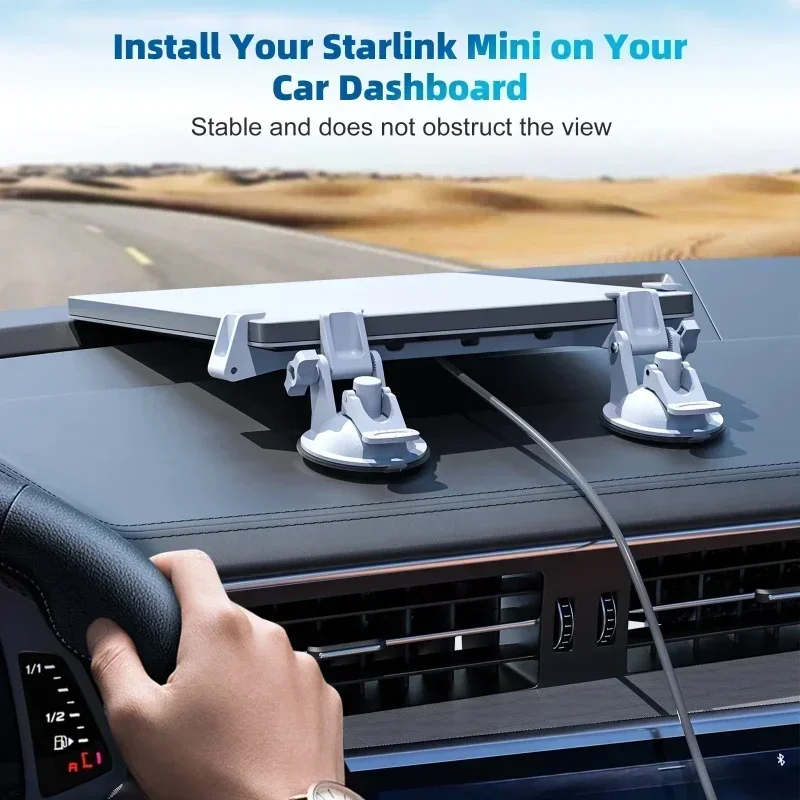 Portable for Starlink Mini Sunroof Suction Cup Mount for Suction Starlink Mini Mounting Kit for Car Sunroof/Rear Window/Front