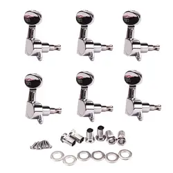 6 Piece Sliber Acoustic Guitar Mechanics Buttons Guitar Strings
