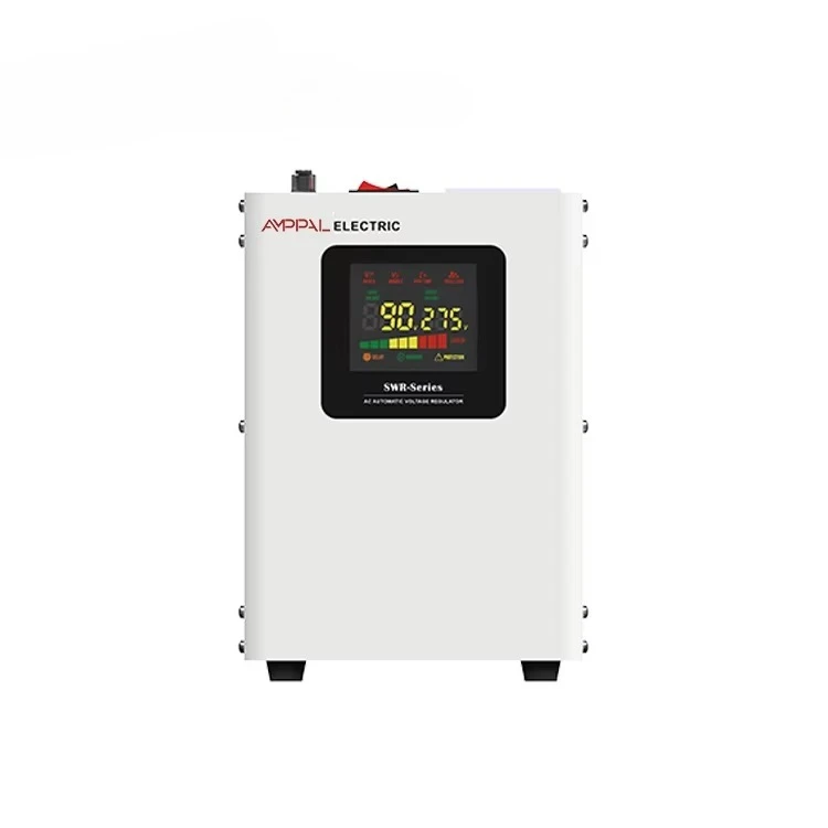 Wall-mounted relay type single-phase automatic voltage stabilizer LCD display voltage stabilizer