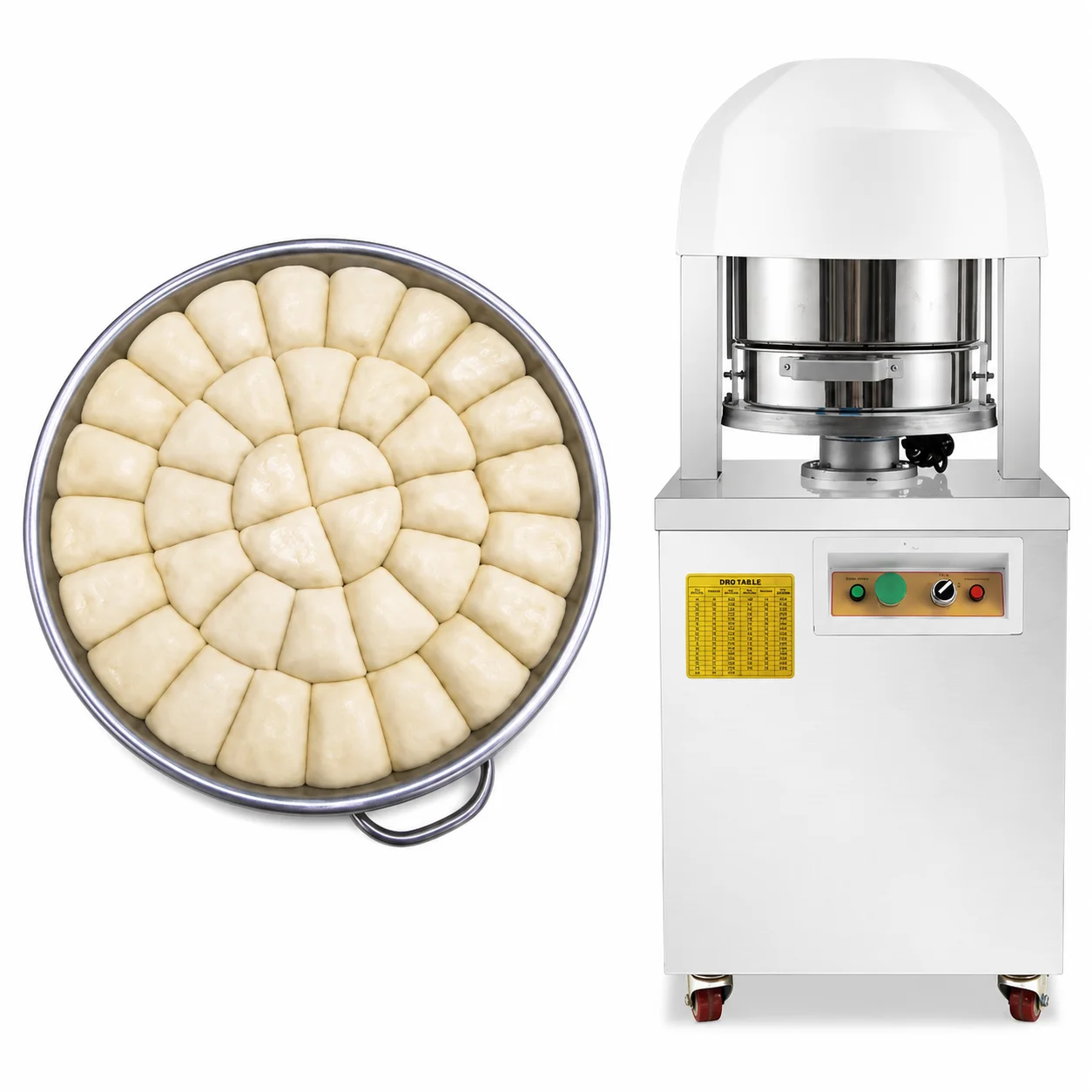 CE Certified Commercial Pastry Use Electric Dough Divider 36 Pieces Automatic Bread Bun Dough Cutting Machine 30-140g
