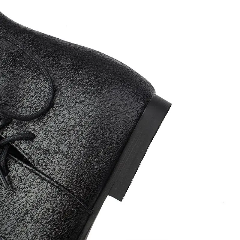 

ASILETO 2025 Новые женские ботинки до середины икры Play Vintage Повседневные ботинки больших размеров с круглым носком на плоской подошве без шнуровки с круглым носком на шнуровке