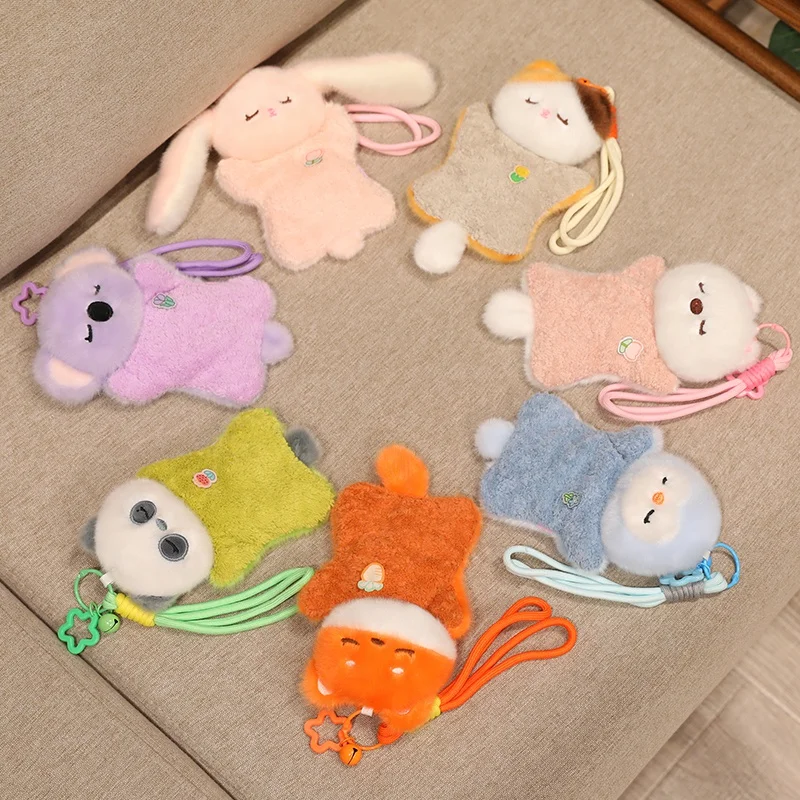 

Мягкая плюшевая игрушка 15 см: милый ленивый котенок, мультяшный мягкий плюшевый зверёк, лежащий котёнок, милый капибара, успокаивающий декор