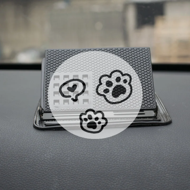 Desk Corner Mat - Auto-Ornament Silikon 360° Drehbare Handyhalterung Rutschfeste