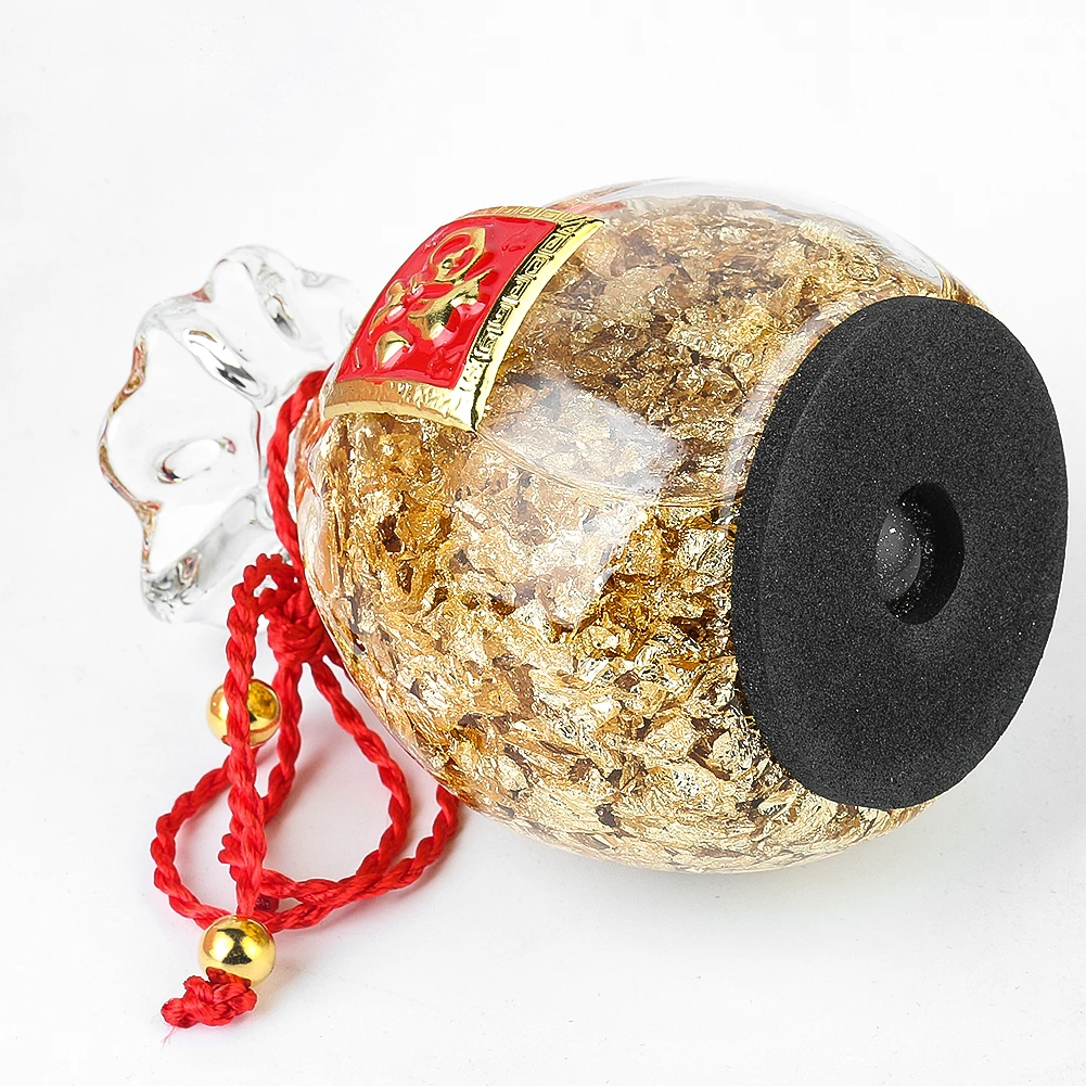 Crystal Gold Foil Fortune Bag Decoration Piece Home Office Charm Fortune Handicraft Creative Feng