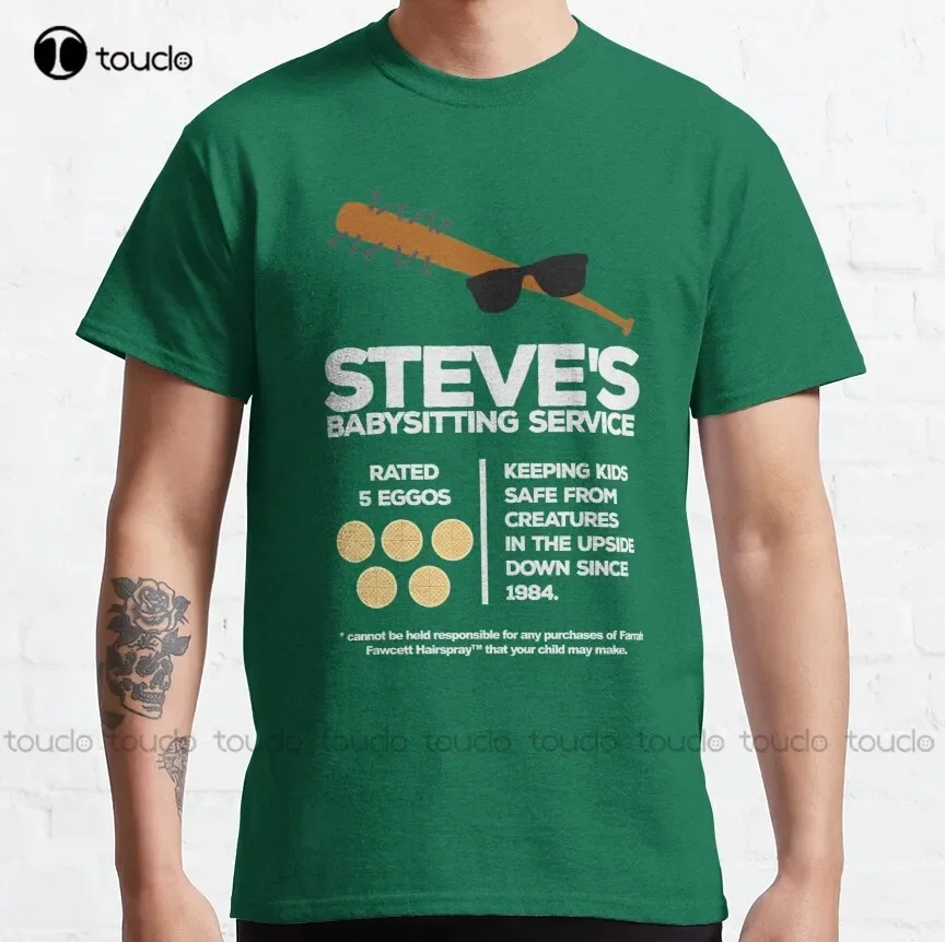 Steve'S Babysitting Service Classic T-Shirt Steve Harrington 90S Shirt Cotton Outdoor Simple Vintag Casual Tee Shirts Xs-5Xl New