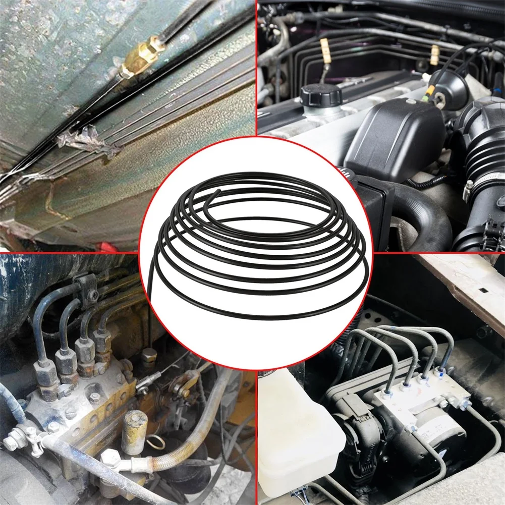 2Pcs 5M Brake Pipe With 20 Nuts 10 Connectors For Fuel Lines Refrigeration And Heater Manufacturing Steel Tubing Kit