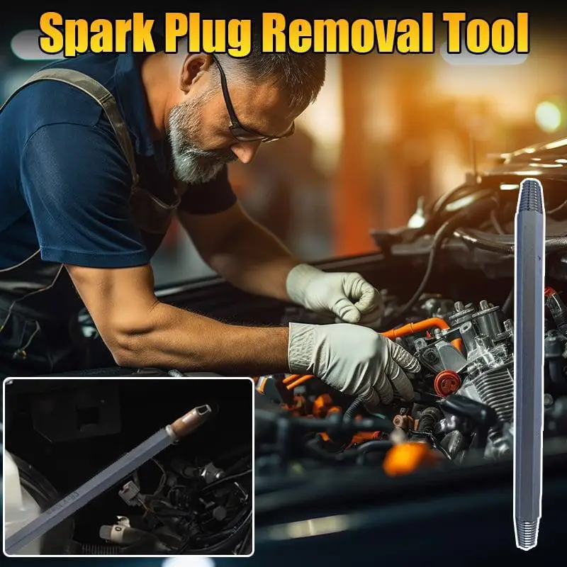 

Spark Plugs Removal Tool Spark Plugs Extractor Kit 10mm Hex Drive Double-Ended Reverse Flute Tap For Broken Plugs Removal I9Y0