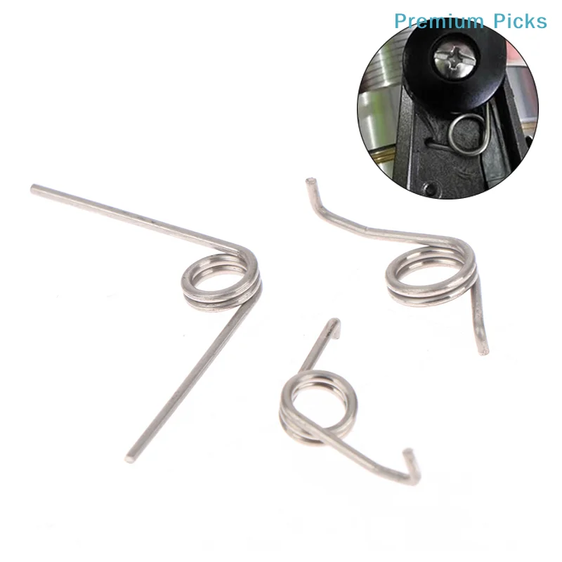 304 Stainless Steel Fishing Rod Drop Wheel Drum Wheel Spring Fishing Reel Gear Torsion Spring For  Spinning Wheel Accessories