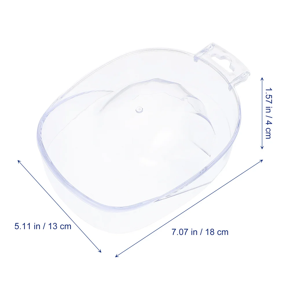 2 قطعة أطباق نقع مانيكير عالية الجودة أداة نقع الأظافر من الأكريليك لتليين البشرة في صالون المنزل استخدام وعاء مانيكير تمرغ #5