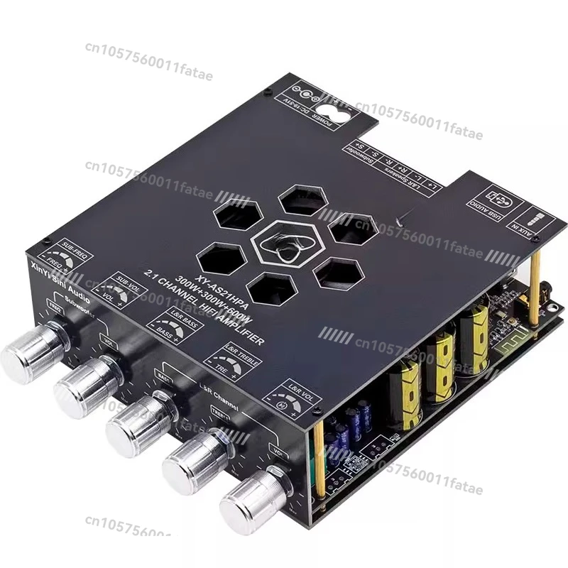 

Bluetooth 5.2 Digital Power Amplifier Board High Power 2.1 Channel 2 * 300W + 600W Heavy Subwoofer Audio Box Modification