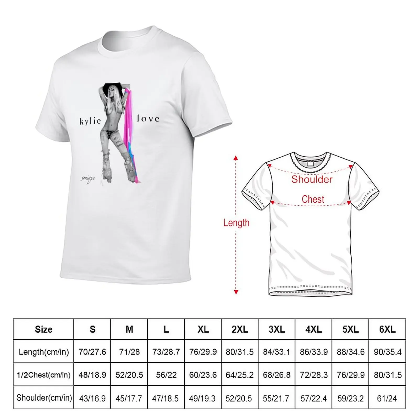 New kylie sonique love T-Shirt korean fashion Anime t-shirt fitted t shirts for men