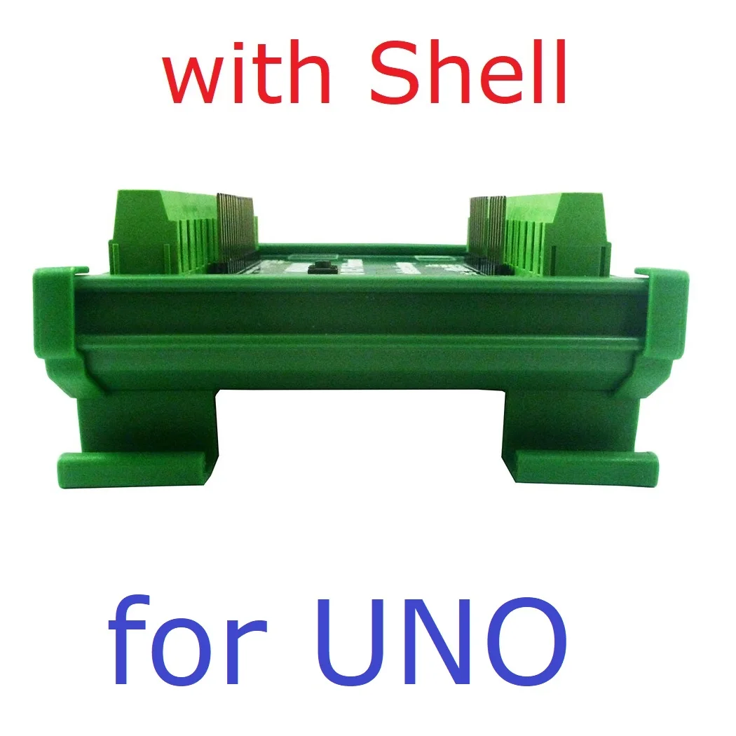 

DIN Rail Mounted Screw Terminal Block Adapter Module for Arduino UNO/MEGA2560/NANO/Pro Mini Board - IC Integration