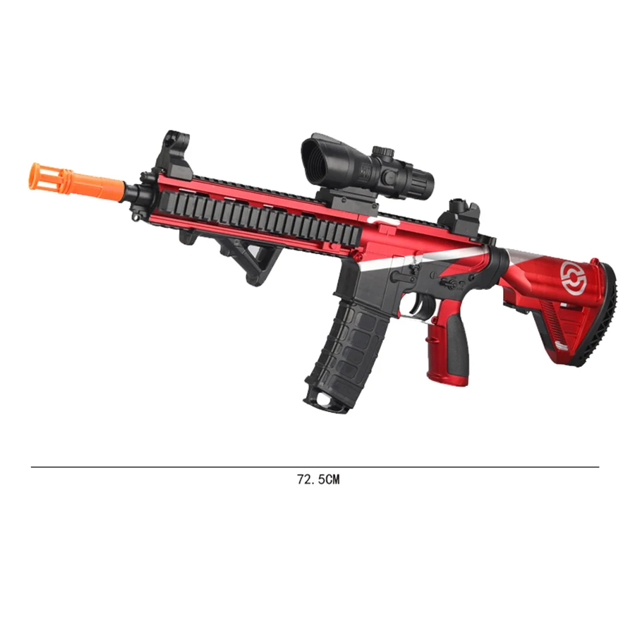 M416 High-Speed 7.4V Electric Gel Ball Toy Gun Hand to Body 7.4V Battery with USB Charging Outdoor Parent-Child Interaction