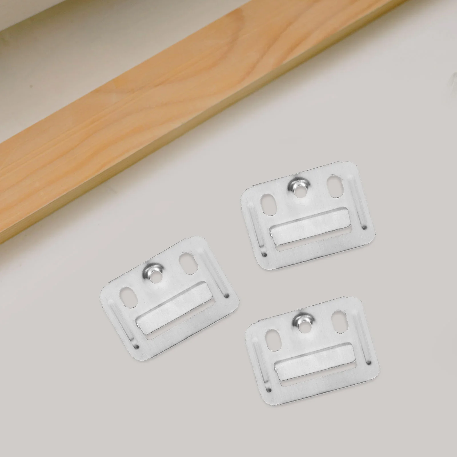 

100Pcs Wall Panel Buckle Stainless Steel Clamp Durable Fixing Piece for Integrated Bamboo Wood Fiber Wall Panel Furniture