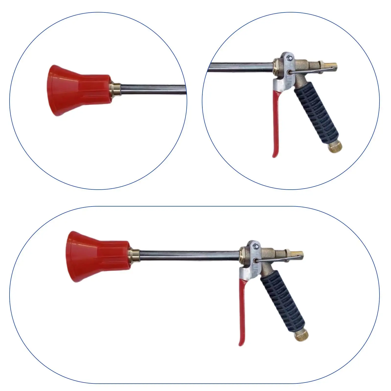 رذاذ الماء عالي الضغط قابل للتعديل، موصل سريع معدني، سهل الاستخدام للتنظيف الفعال