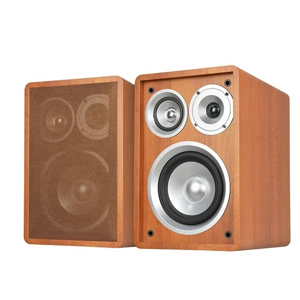 

Passive wooden enclosure 100W 6.5" woofer 3 way computer stereo studio audiophile hifi home theater system bookshelf speaker