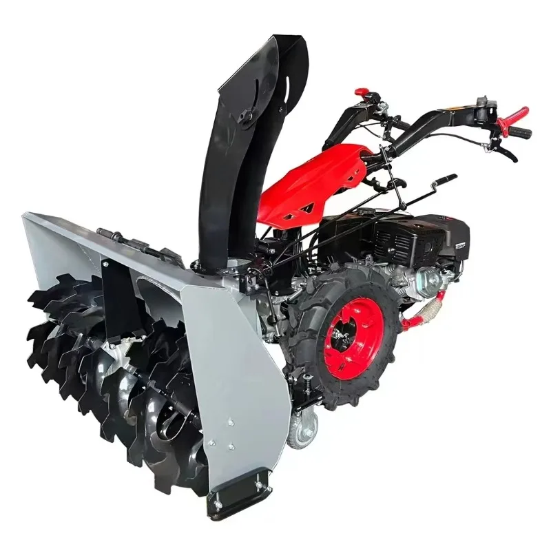 Turbocharged Snow Blower Industrial Snow Sweeper Machine Rotary Broom for Parking Lot and Driveway Cleaning