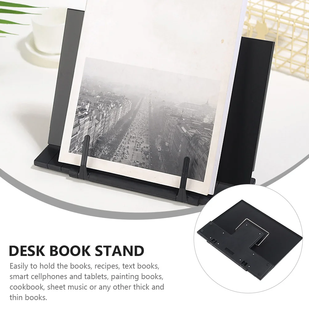 

1pc Book Holder Reading Stand For School Office Hands Free Book Rest Thick Thin Books Tablet Sheet Music Cookbook Student Desk