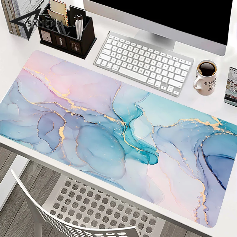 Mousepad Computer New XXL MousePads Keyboard Pads Mouse Mat Fashion Marble Gamer Soft Office Carpet Table Mats Desktop Mouse Pad