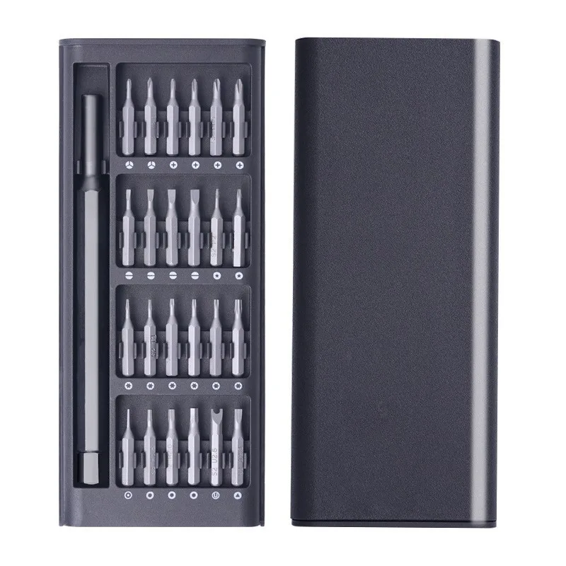 Magnetic Screwdriver 25 In 1 Kit Bits Pocket  Plastic/Aluminum Handle Precision Disassembly For Computer PC Phone Repair Tool