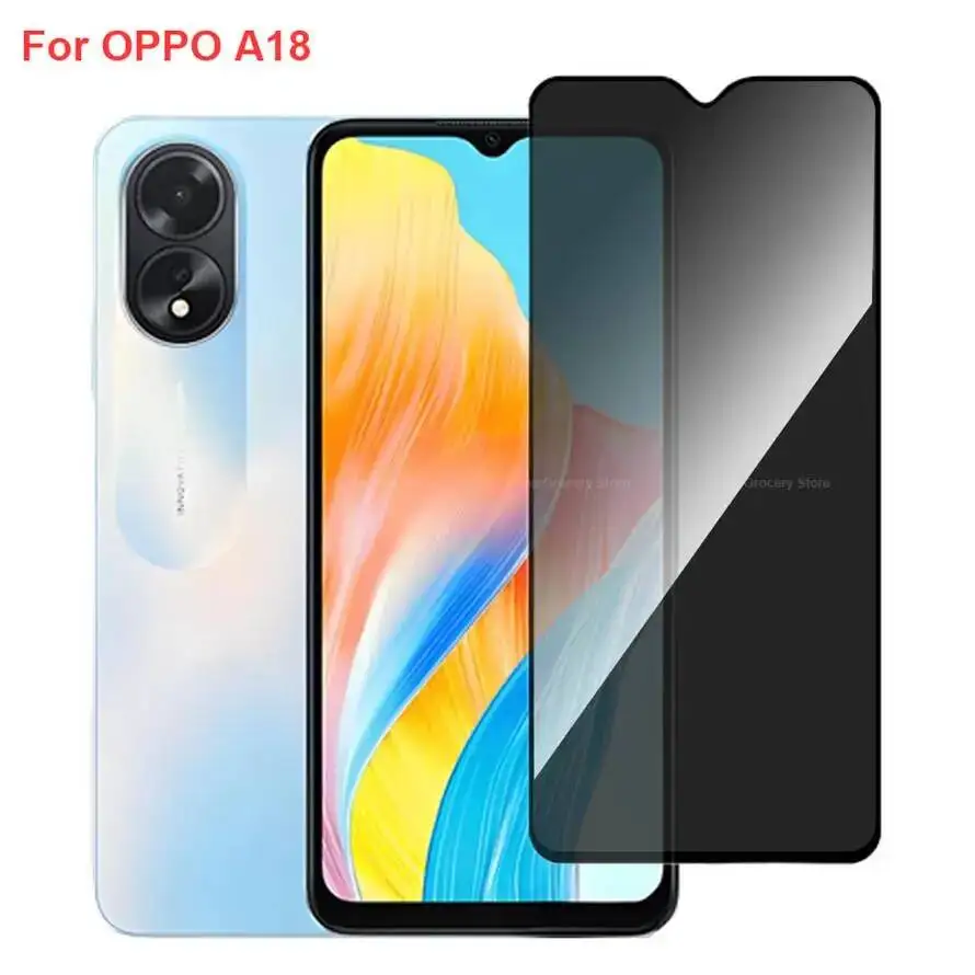 

Oppo A18 CPH2591 Anti Spy Privacy Tempered Glass Protector Compatible For Oppoa18 Full Cover Screen Phone Film