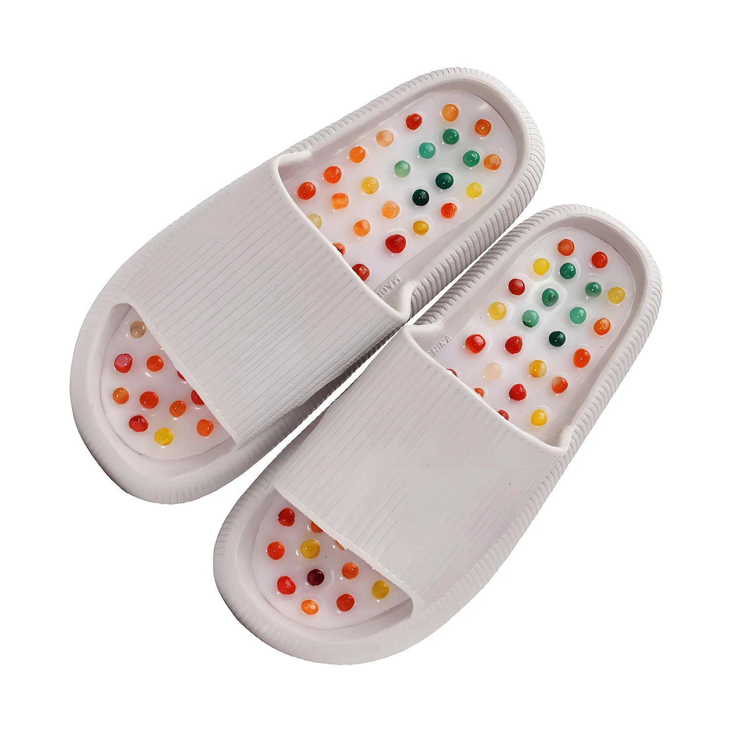 

House Acupuncture Slippers, Neuropathy Foot Massager for Plantar Fasciitis Slippers for Women Men, Summer Sandals Shoes Shiatsu