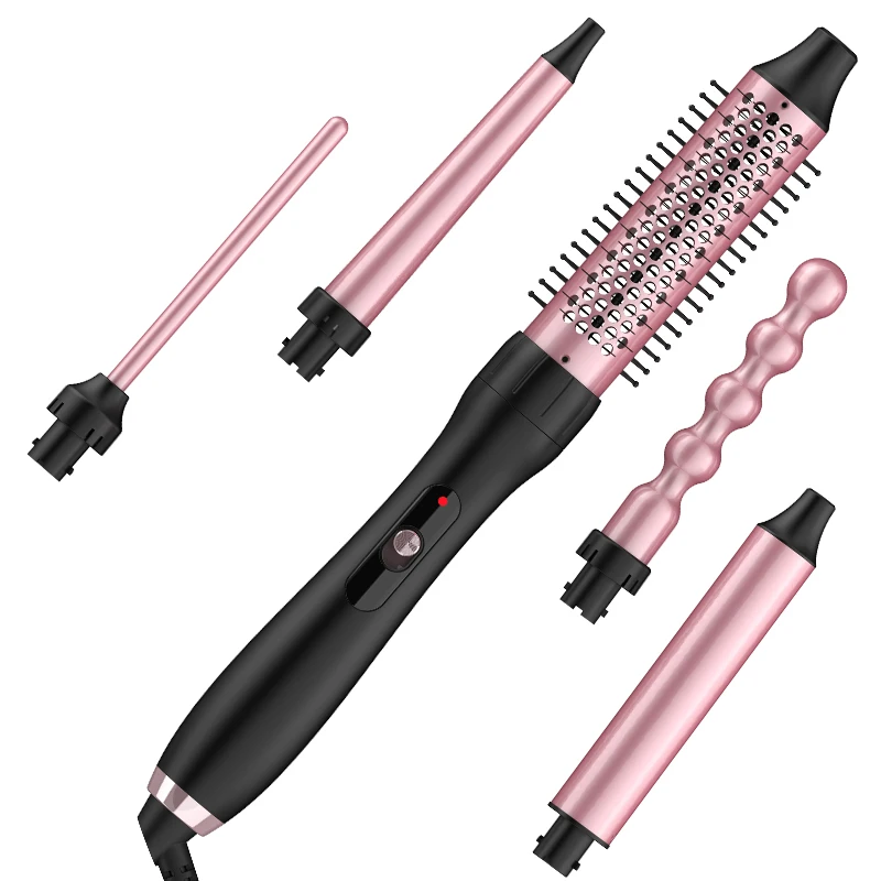 

PTC fast heating 5 in 1 curling iron with interchangeable barrel professional hair styling tools for curling salon