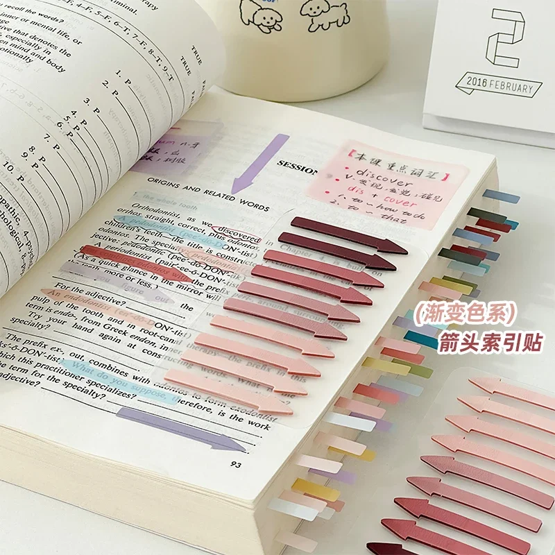 Card Lover 200 Pcs [Indicating Arrow Series] Journal Sticky Notes Memo Note Paper Scrapbooking Material School Office Stationery