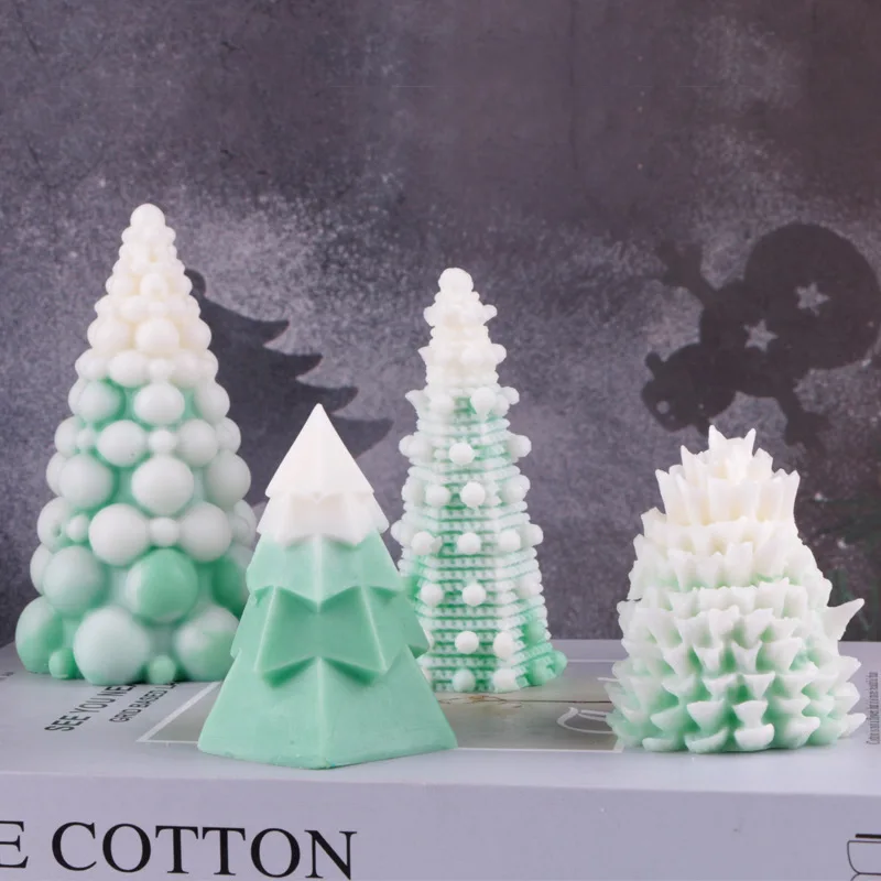 AliExpress Hot Sale Christmas Pine Cone Candle Aromatherapy Silicone MoldDIYChristmas Tree Plaster Decoration Silicone Mold