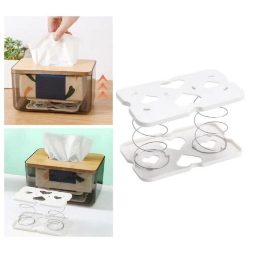 2x Storage Box Spring Piece Daily Necessities Drawer Bottom Holder Spring Holder Paper Towel Box Spring Holder Durable Resilient