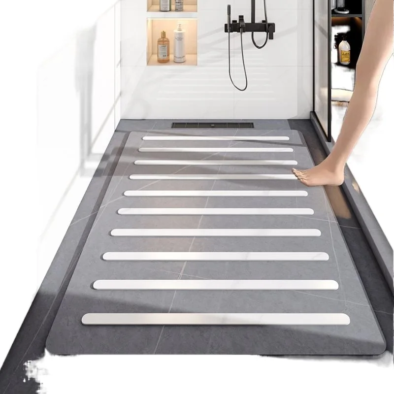 Sunken shower room rock slab is now a shower board, bathroom shower mat foot non-slip stone base