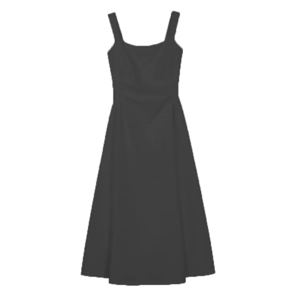 

Fashion Long Camisole Tulip Dress A-line High Waist Quinceanera Dresses Thin Sleeveless Girl Slim Sling Dress Students