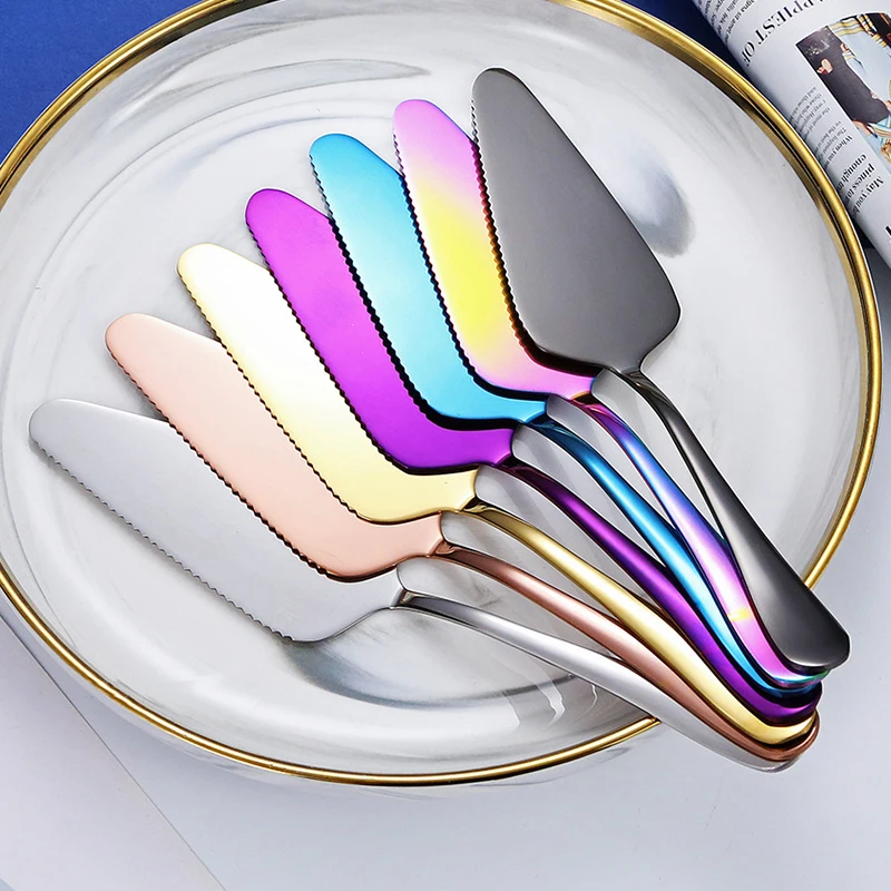 ملعقة كعك من الفولاذ المقاوم للصدأ ، فطيرة ، بيتزا ، خادم الجبن ، سكين تقسيم ، ملعقة خبز ، أداة خبز ، 1 عرض