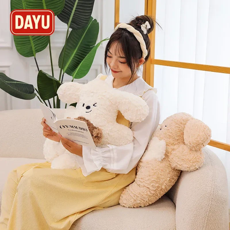 Almohada de felpa para cachorros de Color caramelo, muñeco de perro suave hipoalergénico para calmar y respaldo, regalo de vacaciones Ideal para todas las edades