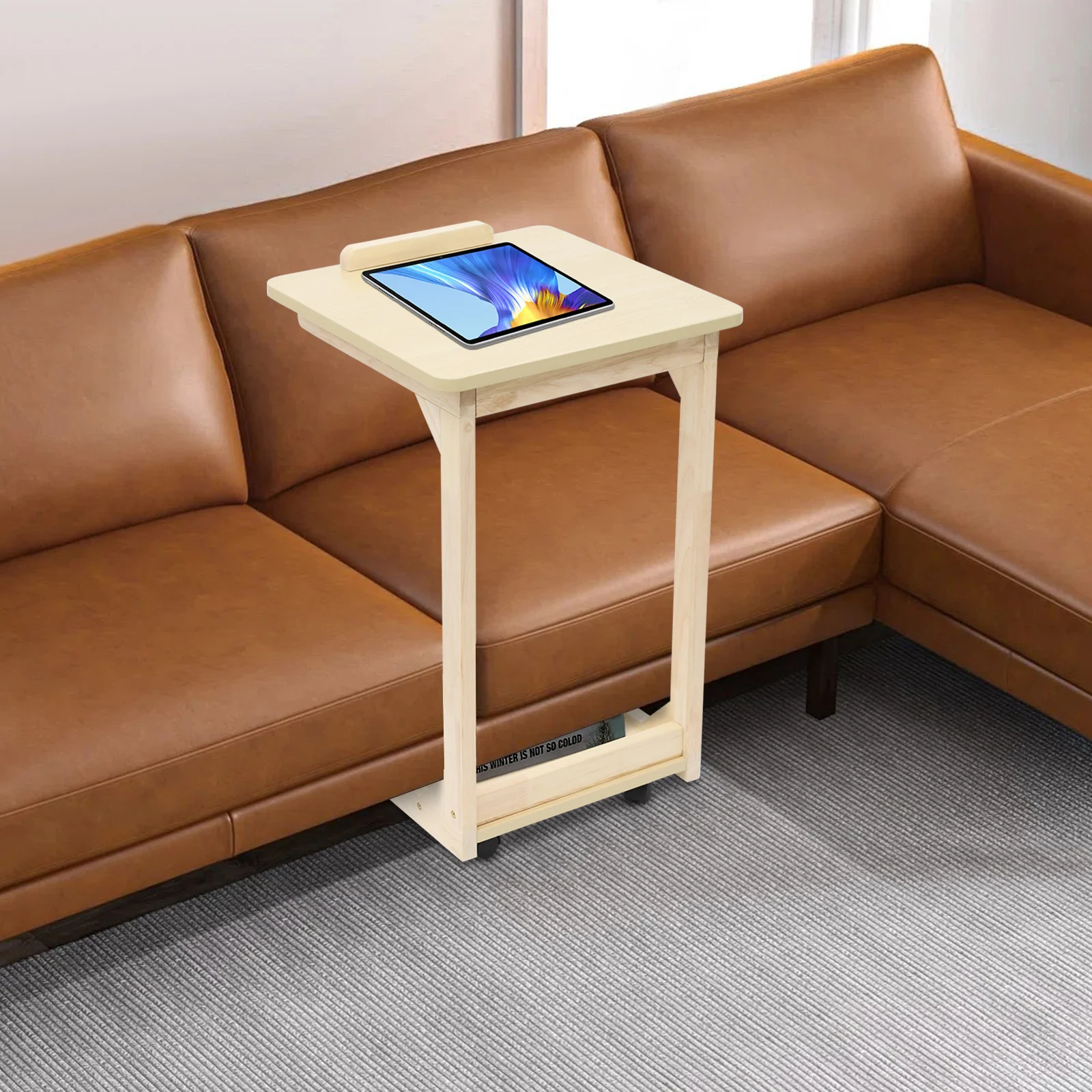 طاولة على شكل حرف C مقاس 40*40 - مراجعة Home Office With Library وسعره