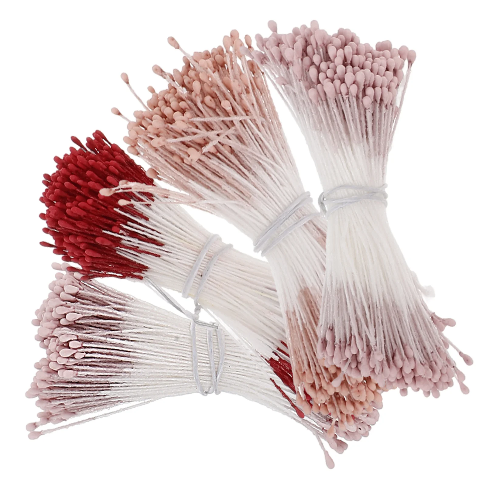 

4 Bundles Handmade Flower Core Artificial Handcraft Flowers Rose Plaster Making Buds Office Floral