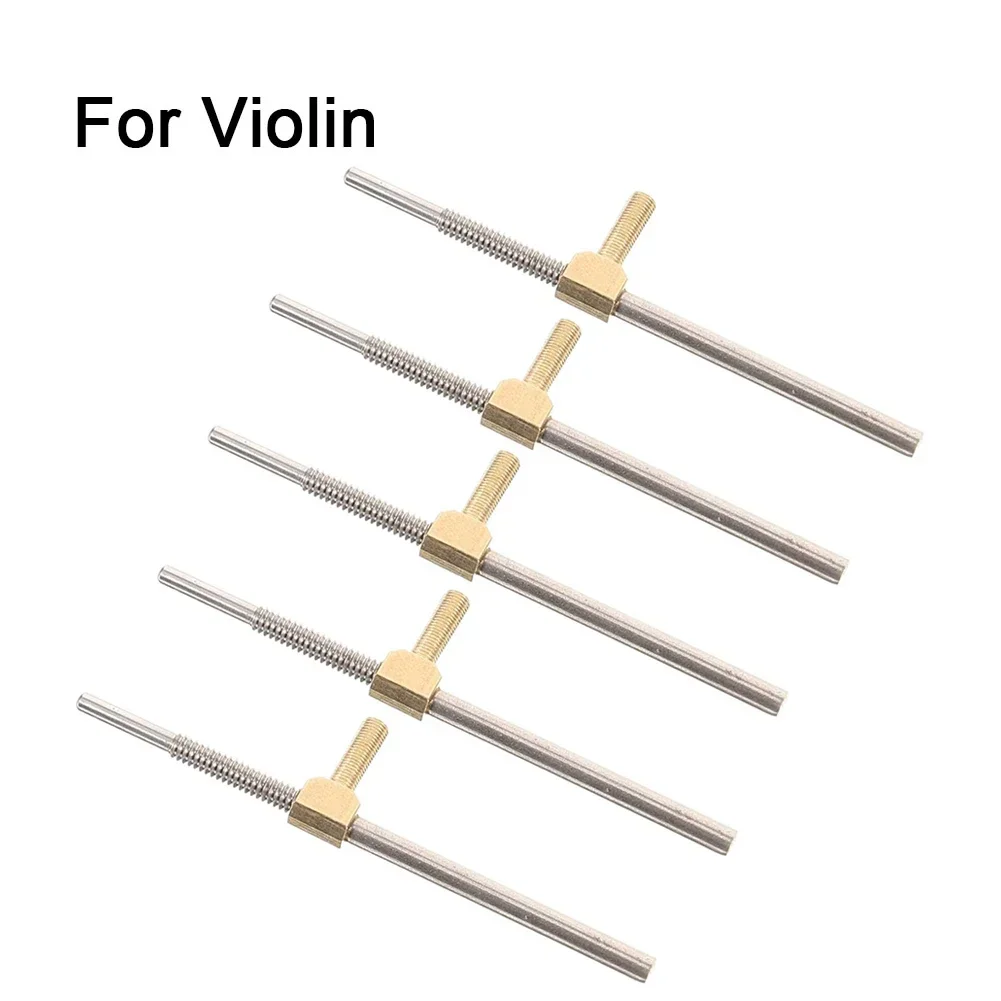 Violin Bow Screw Rods Violin Bow Screw DIY Violin For Bow Frog Screw Parts with Metal Stick Mortise and Brass Eyelet