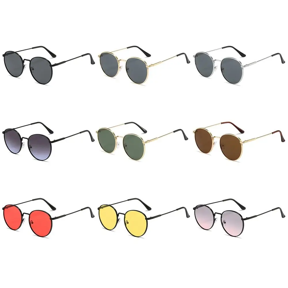 

Vintage Round Sunglasses Trendy Summer UV Protection Metal Frame Sun Glasses Circle Eyewear for Women Men