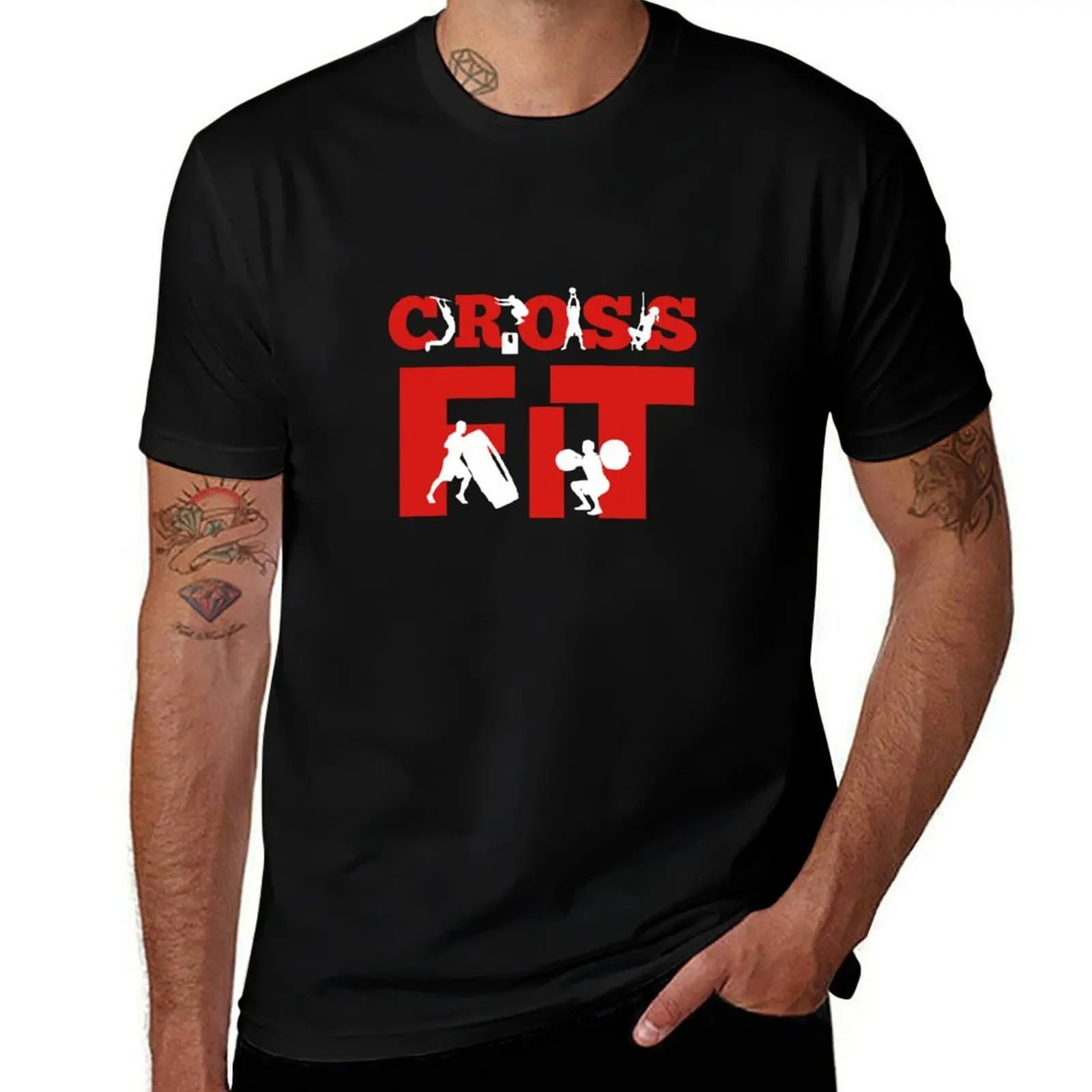 Crossfit - Workout, Deadlift, Squats, Burpees T-Shirt Sports Casual Breathable Tee Shirt T-Shirt