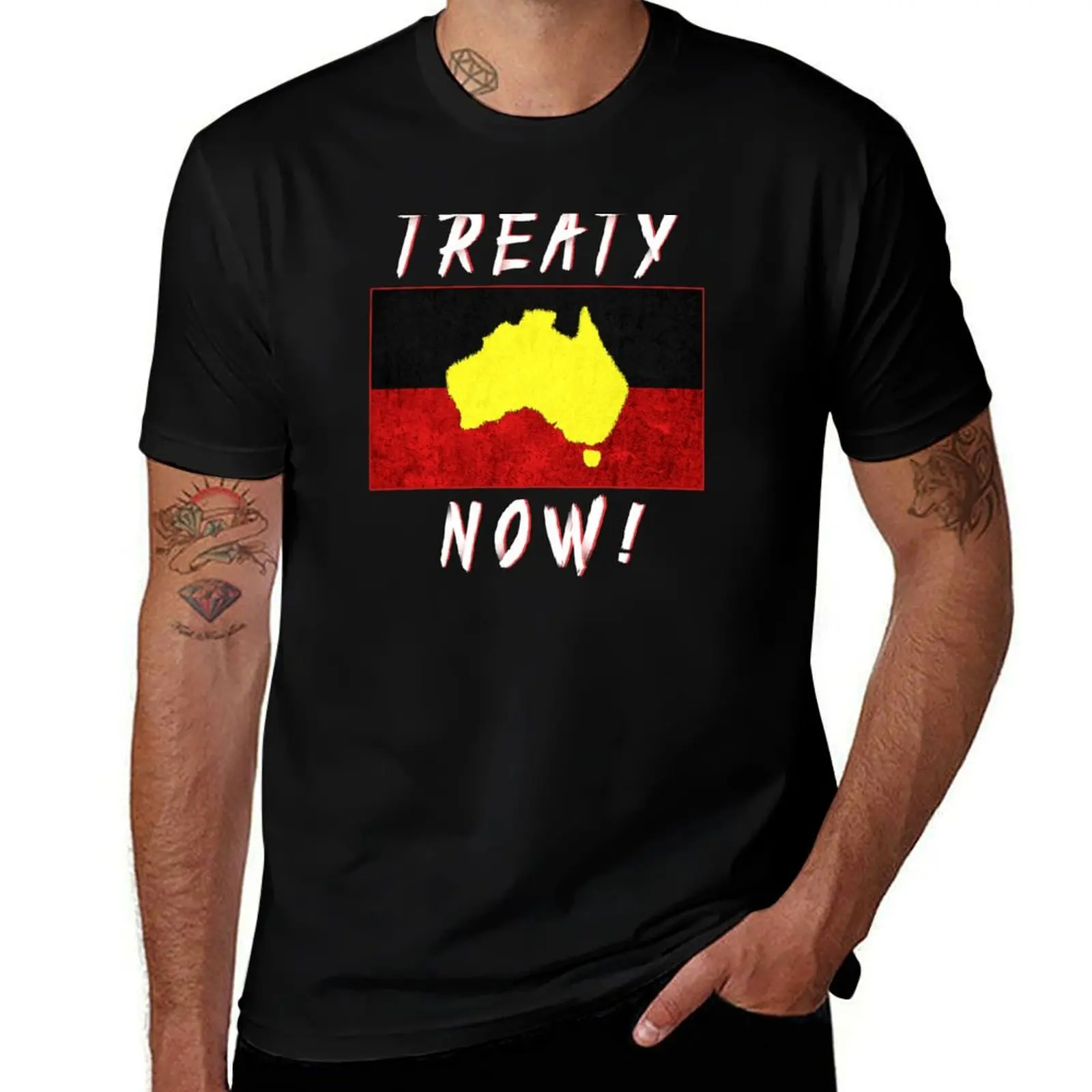 

Aboriginal - Treaty Now! T-Shirt Odor Resistant Short Sleeve Top