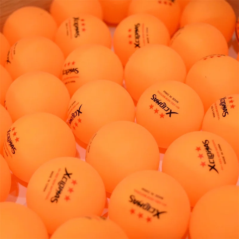 XCLOHAS Table Tennis Ball 3 Star 40+mm Diameter 2.8g New Material ABS Plastic Ping Pong Balls for Table Tennis Training