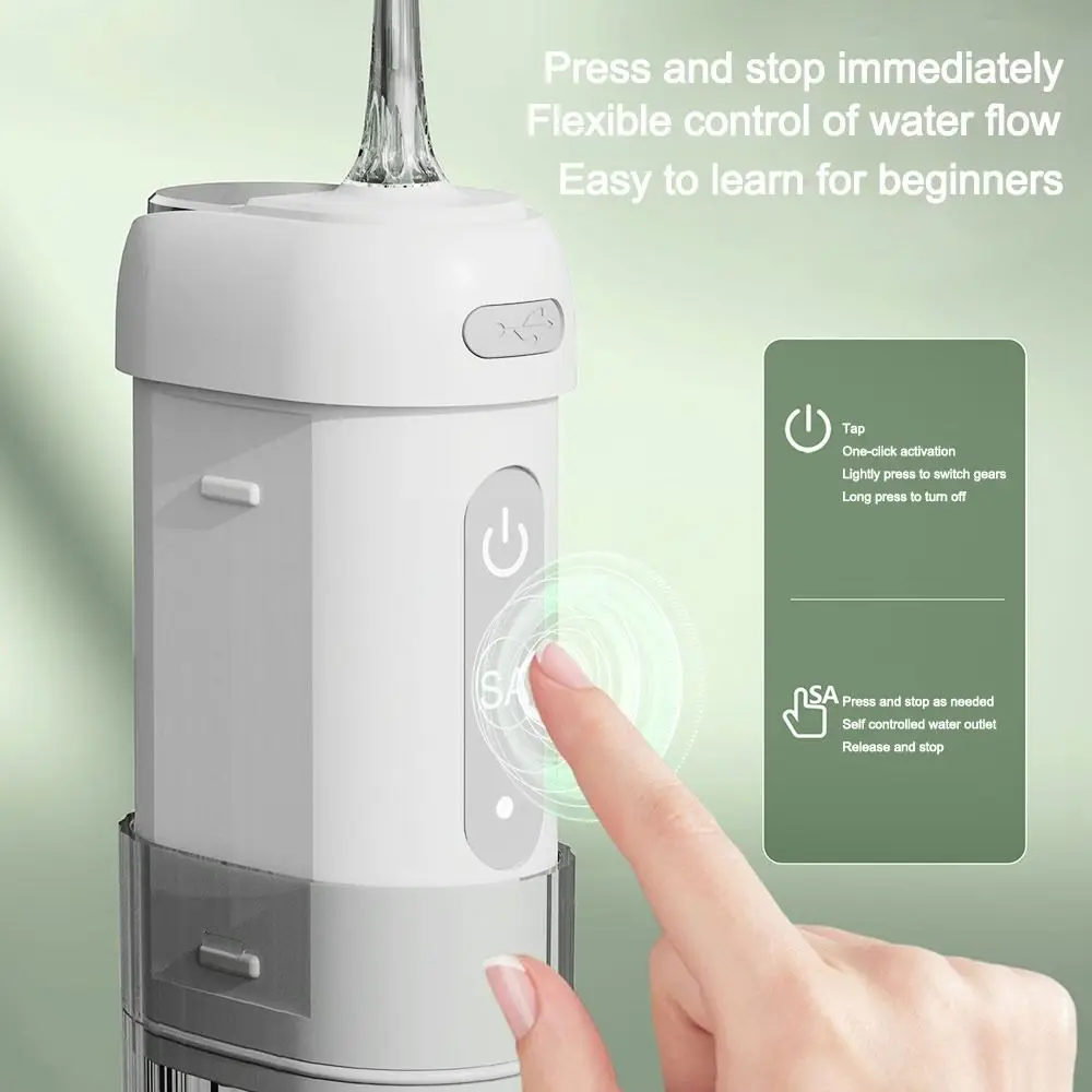New 5 Jet Tip Dental Water Flosser 3 Modes Gum Care Electric Dental Cleaner 200ml USB Rechargeable