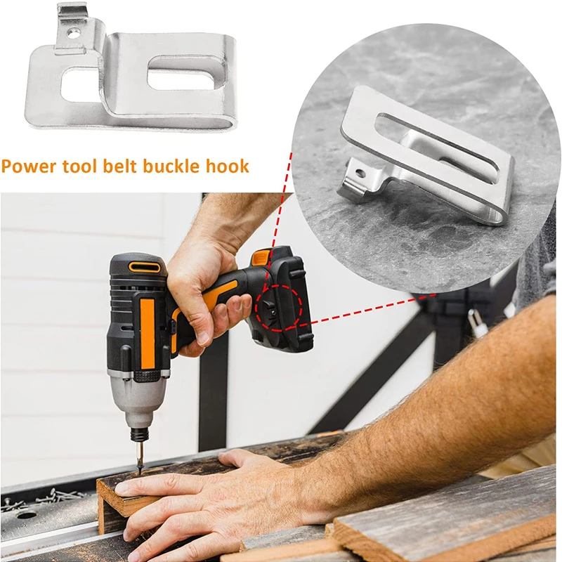 Ganci per Clip da cintura con fibbia in vita con vite per WORX 20V WU268 WU278 WU279 WX279 WX268 WX278 WU278.9 accessori per utensili elettrici