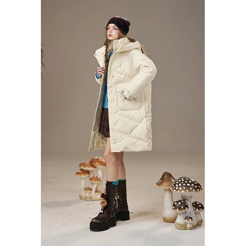ELFSACK Casual Solid Color Cloud Quilted Versatile Puffer Jacket For Woman