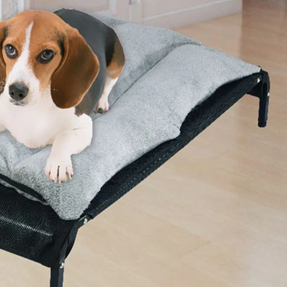 

Strap Pet Bed Dog Sofa Grey Corduroy Warm Durable Soft Cushion Couch Cushion Supplies for Medium Large Pets