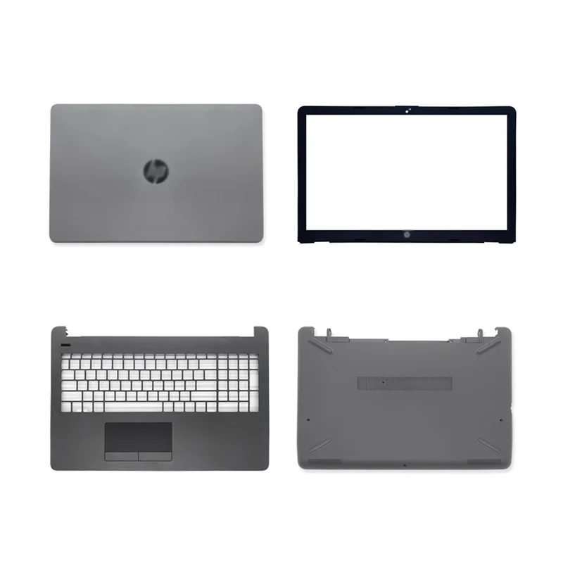 NEW for HP 15-BS 15-BW 15-RA 15-RB 250 G6 255 G6 TPN-C129 Laptop LCD Back Top Cover Front Bezel Palmrest Bottom Case Hinges Gray