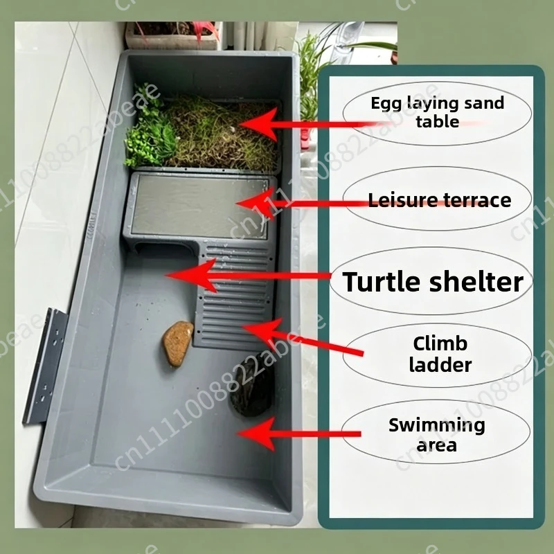 Turtle Terrariums Aquariums Turnover Box Large Reptile Breeding Box Household Turtles Ecological Habitat Special for Turtles