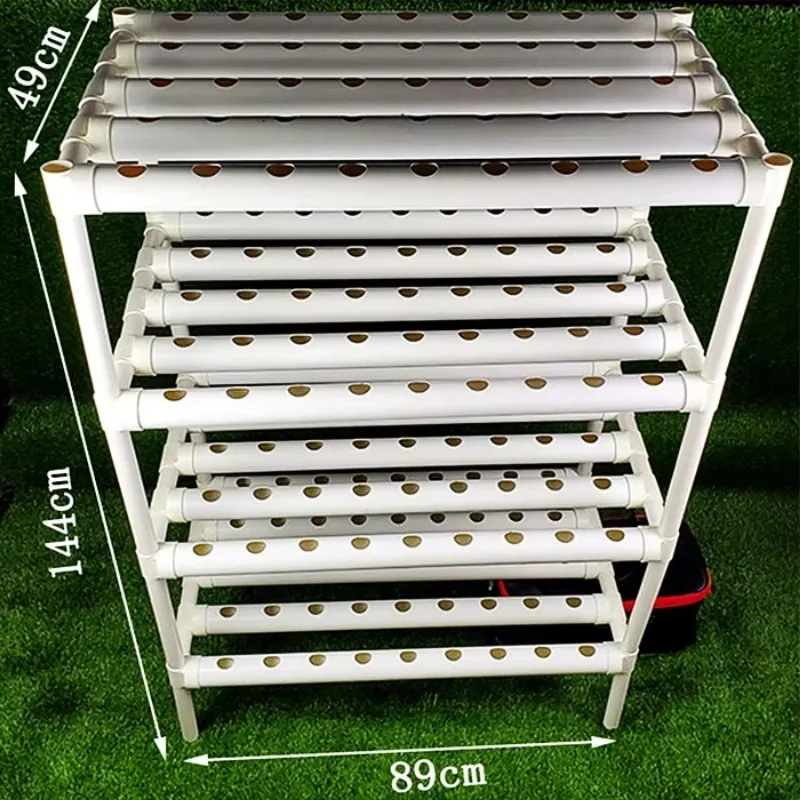PVC Pipe Vertical Hydroponics Grow Kit for Farm NFT System With 36 Holes Kits Hydroponic Plant Systems for Strawberry Lettuce