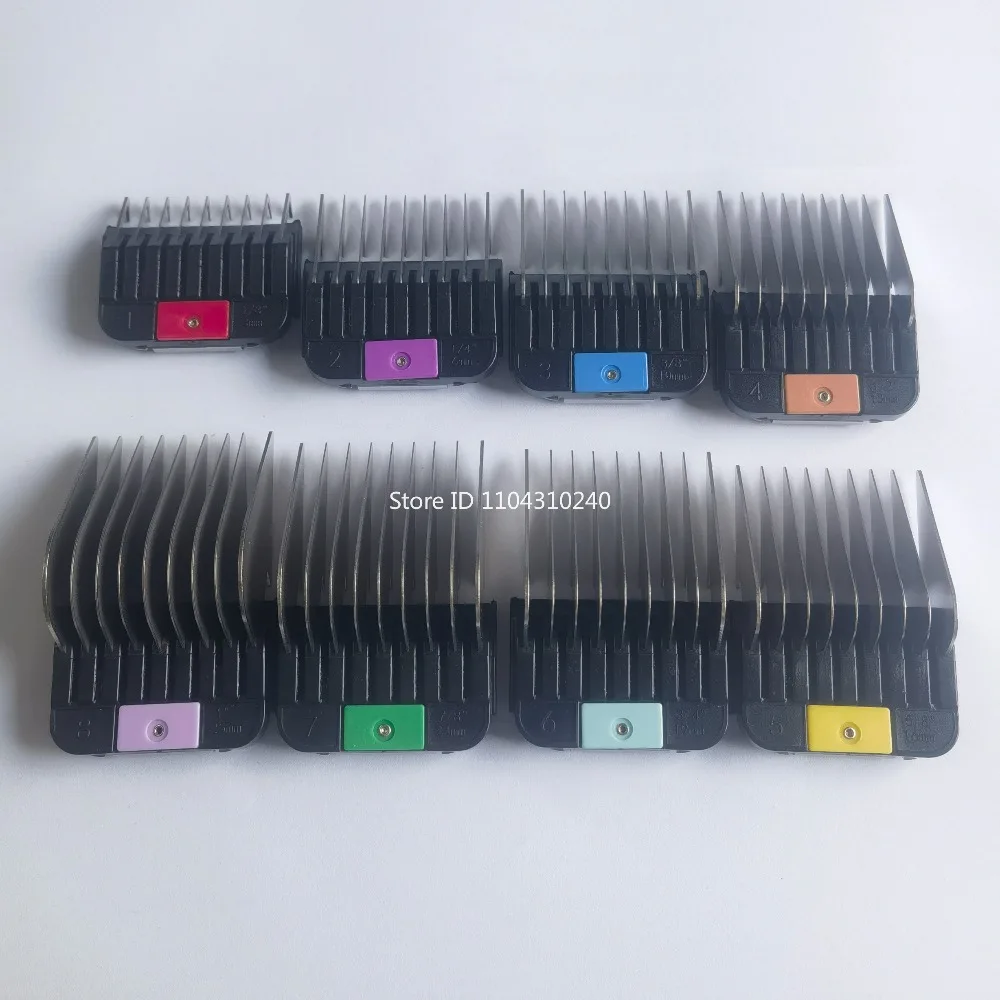 Stainl 8 Sizes (3-25mm) Universal Guide Comb Stainless Steel Animal Grooming Attachment for Pet Clippers Dog Cat Hair Trimmer