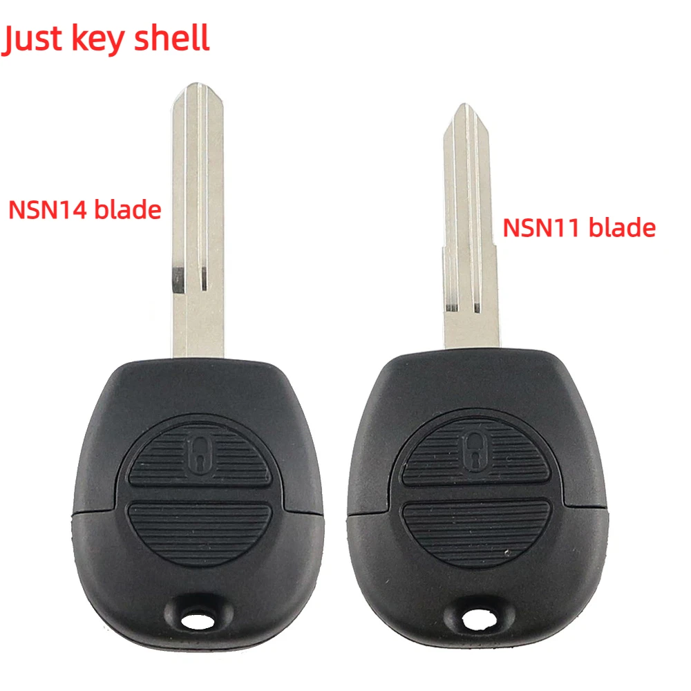 Remote Fob Car Key Shell For Nissan Almera Maxima Micra Primera Serena Terrano Navara X-Trail , 2 Button
